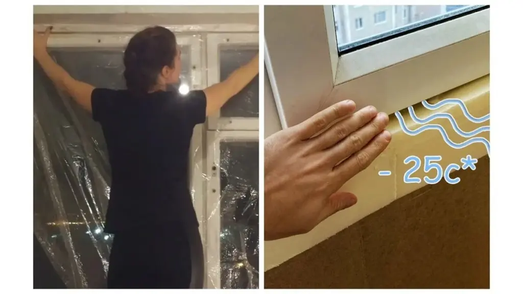 Sąsiadka pokazała, jak zamaskować ramy okienne malarską taśmą. Pokój stał się tak ciepły, że chodzimy boso.